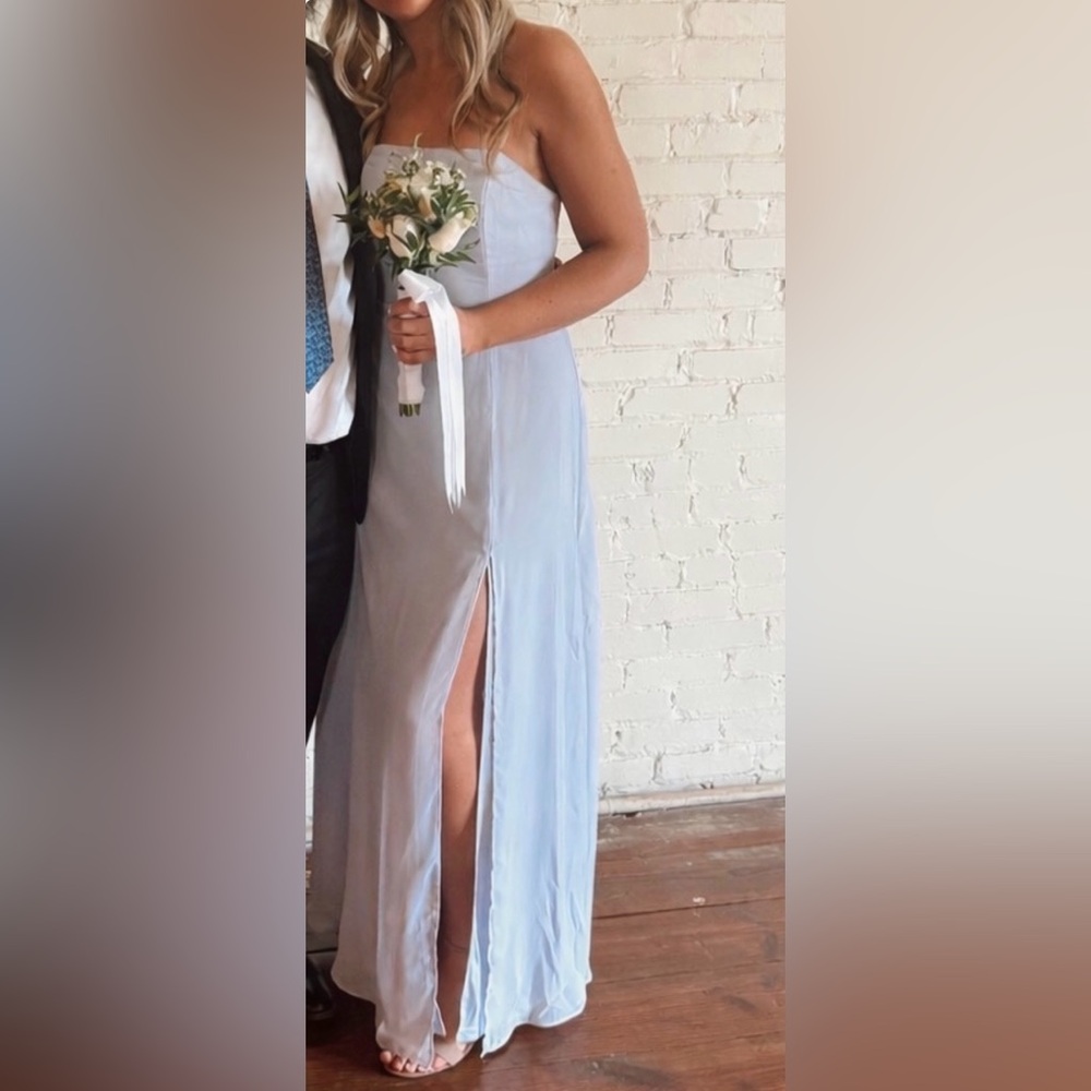 Birdy Grey Periwinkle Chiffon Dress
